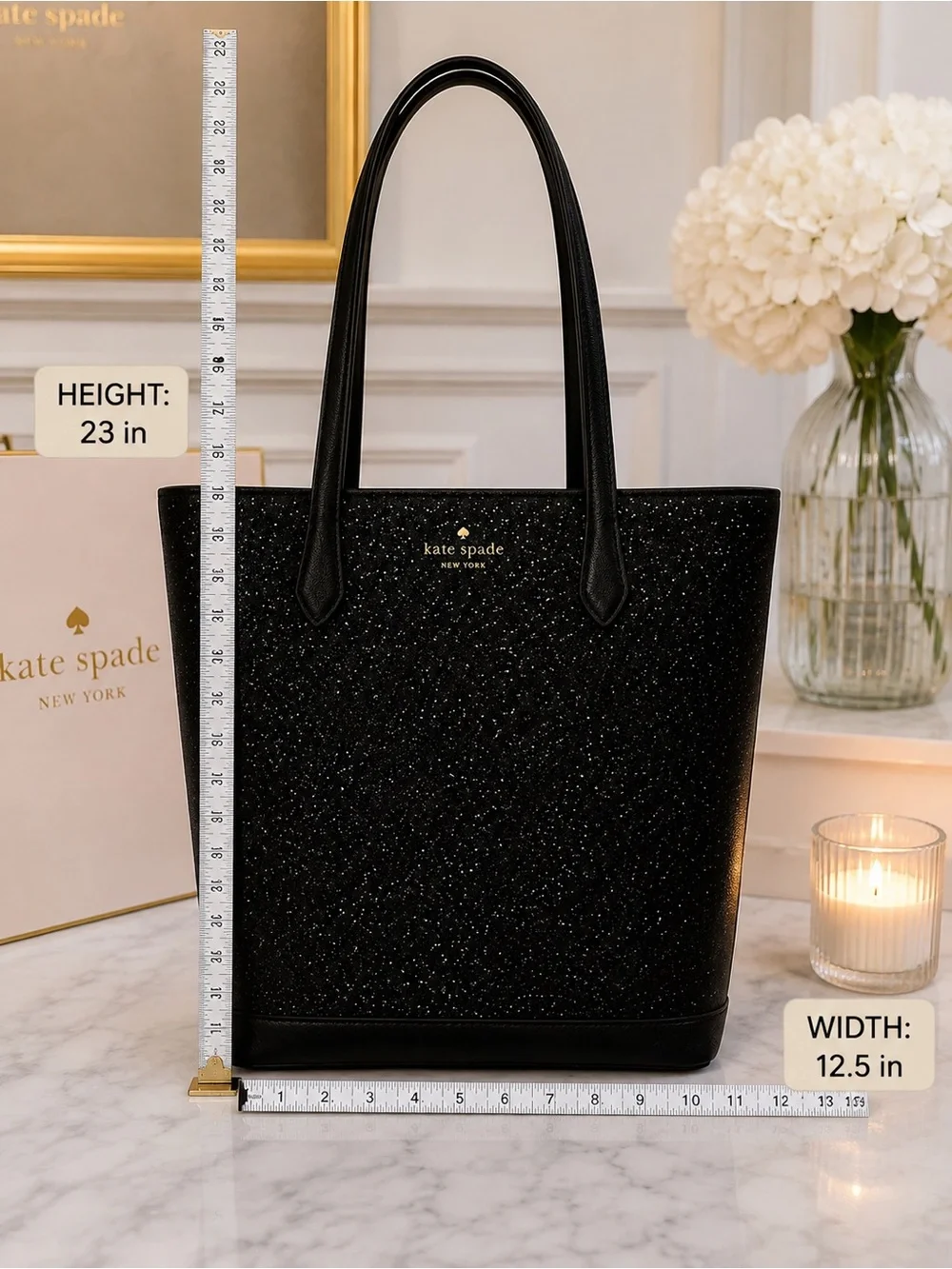 ✨ Kate Spade New York Glitter Fabric Tote + Wallet Set ✨ NEW